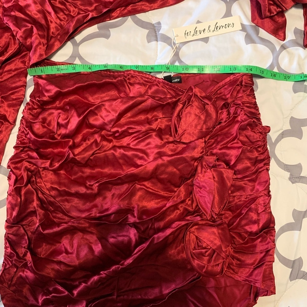 For Love And Lemons Scarlet Red Dress - Picture 8 of 8